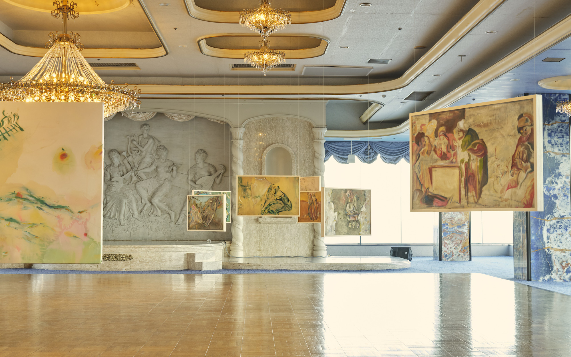 View of the solo exhibition by HashLucy, 2022, Hashel Al Lamki. Photo courtesy of Atami Art Grant